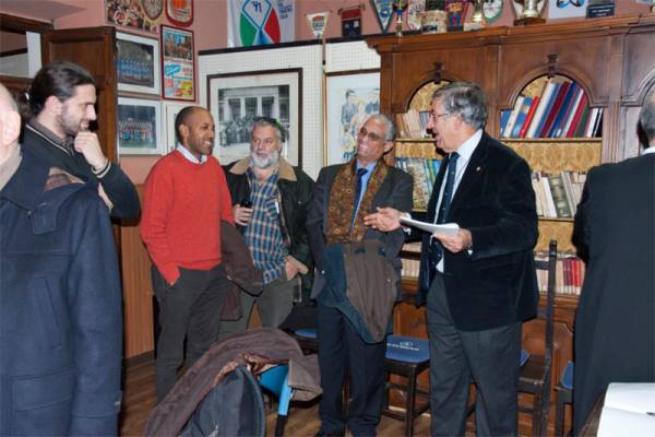 Evento presentazione catalogo fotografico L’Eritrea raccontata dai Lusci – L’immagine incontra la memoria. Nella foto dott, Daniele Gianlorenzo, dott. Samuel, sig. Stefano Pettini, l’Ambasciatore eritreo Pietros Fessehazion, dott. Manocchio